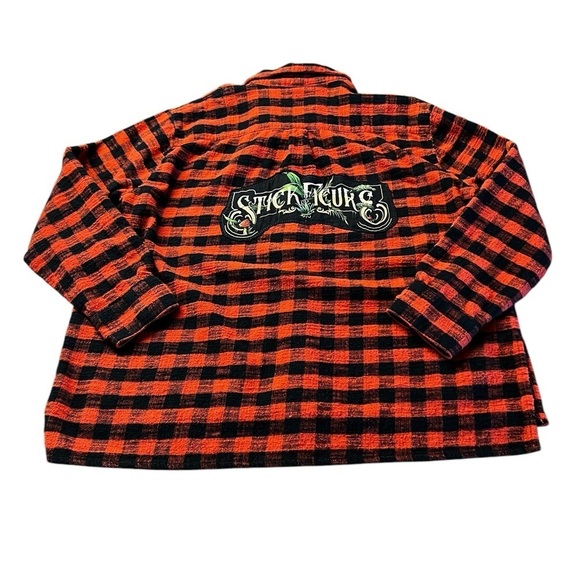 MADEWELL WOMEN’S RED & BLACK CHECKERED FLANNEL BUTTON DOWN SIZE XL - Picture 7 of 10